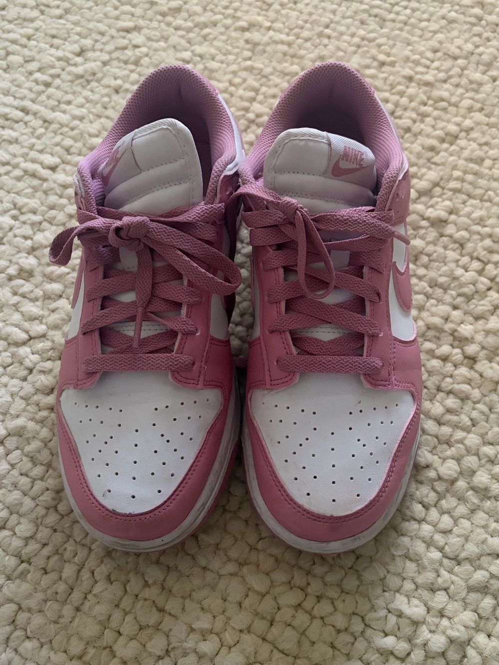 Nike Women's Nike Dunk Low Next Nature, white and elemental pink